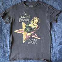 The Smashing Pumpkins Mellon Collie Graphic Print T-Shirt Gray Crew Neck Unisex T-Shirt L