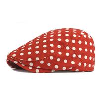 Dot Leopard Polka Dot Beret Cotton Newsboy Cap Retro Retro Painter Hat  Girl