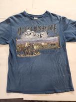 Vintage Blue Mount Rushmore Single Stitch T Shirt Med Black Hills South Dakota Unisex T-Shirt XXXL