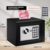 New Electronic Digital Keypad Lock Safe Security Box All Steel For Home Office Password And Key Unlock Safe And Compact A3