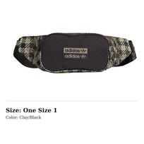 Adidas Originals Trefoil Polyester Crossbody Bag, Sling Bag, Fanny Pack Regular Unisex Clay Black GK9467 One Size 1