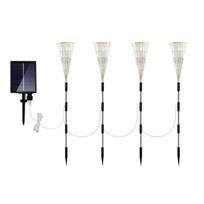 Solar Powered Lights Copper Wire Starburst Fireworks Fairy String Garden Landscape Light Christmas 4