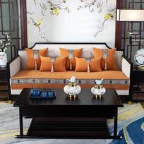 Chinese High-Grade Solid Wood Chinese Sofa Cushion Four Seasons Universal Sofa Cover Cover Cloth Non-Slip Sofa Cushion 70x70cm
