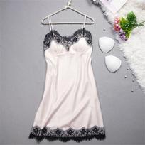 Seksualus apatinio trikotažo komplektas Lace Satin Pižama Seksualus apatinio trikotažo pižamų rinkinys Erotiškas Karštas Babydoll Nightdress Egzotiški kostiumai S balta