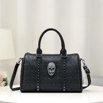 Halloween Skull Head Handheld Bags European American High Capacity European American Leisure Retro Lady Trend Rivet Travel Bags
