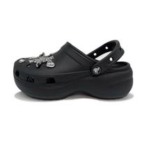 Crocs Classic Platform Clog EVA Simple Premium Princess Style Hole Shoes Women's Black 34-35