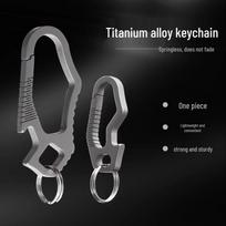 Titano mini raktų pakabukas su elastiniu kabliuku žibintuvėlis vyriškam diržui Small