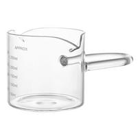 Double Spouts Shot Glass Borosilicate Measuring Glassware Coffee Espresso Measure Cup with Heat Resistant Handle