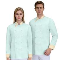 Unisex Megztinis ,Mygtukinis Ilgas,Rankovėtas Šefo Uniforma XS