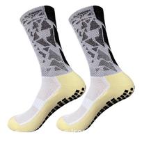 Silicone Non-slip Grip Socks for Men: Football, Basketball, Cycling - Thickened, Towel Bottom Sports Socks One Size balta