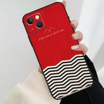 Twin Peaks Fire Walk With Me Phone Case For iPhone 14 Pro Max 16 15 11 12 13 Pro Max mini XR 15 16 Plus 16e Cover Coque iPhone 13 red