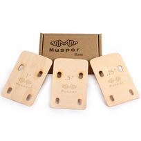 3Pcs Maple Electric Guitar Neck Shims 0.25/0.5/1 Degree Guitar Neck Spacer Sound Absorption Musical Instrument Accessories