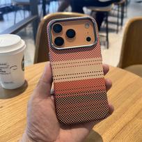 Slim Hard Pc Alloy Lens Magnetic Case For For Iphone 13 14 16 17 Pro Max 1 16 Plus Carbon Fiber Pattern Cover For iPhone17