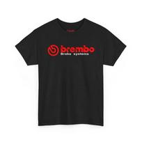 Brembo stabdžių sistemų logotipas T-shirt | Automobilių lenktynių marškinėliai, Automobilių entuziastų viršutinė dalis XXXL