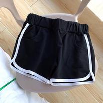 Women's High Waist Shorts Wide Leg Shorts Loose Fit Casual Korean Style Cotton Summer Beach Sport Hot Pants With Side Pockets S