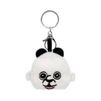 Bbangbbang Panda Face Keyring ONE SIZE
