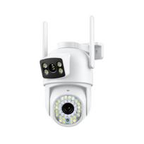2025 8MP 4K Wifi Camera Dual Lens Ai Human Detect Auto Tracking Outdoor Wireless Security Camera 4MP Color Night Vision Video Camera 4MP NO SD Card
