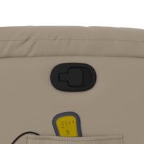 Massage Chair with Rising Assistance Cappuccino Brown Artificial Leather