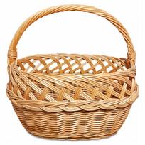 WICKER BASKET Shopping Basket Picnic Mushrooms AŻUR EKO