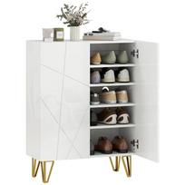 Shoe Cabinet with 2 Doors, Shoe Rack, Shoe Storage with 3 Adjustable Shelves, 72 x 31.5 x 95 cm, White 72 x 31.5 x 95 cm
