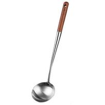 Wooden Handle Kitchen Utensils Cooking Tools Wok Cookware Ladle Turner Skimmer Spoon Ladle