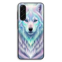 Coque Pour Samsung Galaxy A56 Loup blanc reflet violet Maniacase