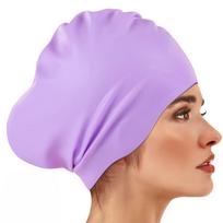 Elastic Silicone Swim Headgear Soft Snorkeling Cap Surfing Hat Waterproof Swim Cap  Surfing Style 4
