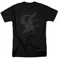 The Birds T-shirt classic fit crew neck black cotton graphic tee UNI893 L