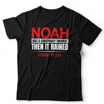 Conspiracy Theorist T Shirt Noah Was A Unisex Christian Bible Retro S