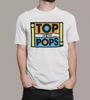 TOP OF THE POPS T SHIRT VINTAGE RETRO CLASSIC MUSIC 60s 70s 80s 90s ADULTS UNISE L
