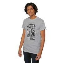 Caffeine Addict T-Shirt Funny Coffee Lover Beans Espresso Tee Skeleton S