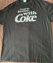 Delta Coca-Cola Things Go Better With Coke Graphic T-Shirt Size XL Vintage Unisex T-Shirt S