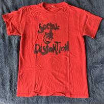 Social Distortion Red Graphic T-Shirt Punk Rock Music Band Tee Shirt Unisex T-Shirt S