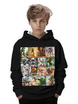 Italian Brainrot Kids Hoodie Funny Cartoon Graphic Thin Sweatshirts Cool Pullover Boy Top Casuals Long Sleeves Tops Boys Clothes 100