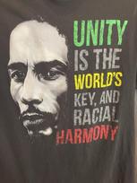 Y2K Bob Marley Unity Is The Worlds Key & Racial Harmony Zion Rootswear T-Shirt M Unisex T-Shirt S
