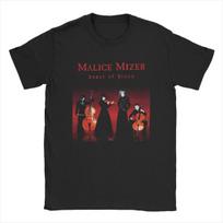 Malice Mizer Band Singer T Shirts Vintage T-Shirts Round Neck Rock Musician Tees Short Sleeve merchandise S