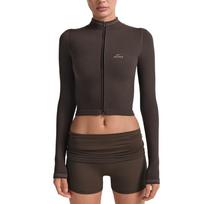 NikeSKIMS Ribbed Seamless Women's Cropped Full-Zip Jacket TPLSL11145W-PHR S