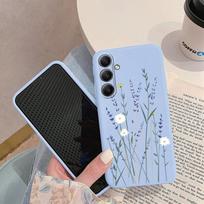 Gėlių lapų raštuotas minkštas silikoninis dėklas, skirtas Samsung M35 A55 Xiaomi Redmi Note Poco C65 iPhone Huawei Honor Realme, apsauginis smūgiams atsparus dangtelis Samsung Galaxy S9 Plus