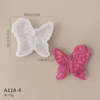 3D Kaukolės Gyvatės Drugelio Silikoninė Forma PASIDARYK PATS Variacija Drugelio Kaukolės Žvakė Muilas Gipsas Rankdarbių Derva Formos Dekoracija Butterfly Rose Skull