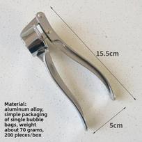 Rankinis česnakų smulkintuvas Nerūdijančio plieno česnakų smulkintuvas Skustuvas virtuvei Alloy garlic press