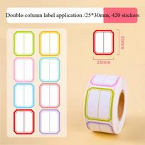 800/500/400pcs roll Colorful Waterproof Self Adhesive Labels Name Tags for Bottles Handwriting Notes Spice Stickers