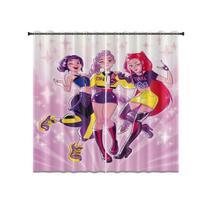 2pcs K-Pop Demon Hunters print blackout curtain insulation multiple size living room bedroom decoration, machine washable 140x160&Grommet Top