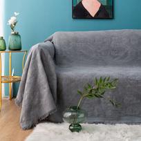 Modernus Neslystantis Ranktūrių Neturintis Sofos Užvalkalas - Pilnas Dangalas Dulkių Nešalinantis Audinys 90*90cm gray