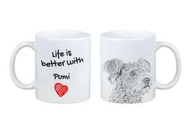 Pumi, Hungarian Pumi, Hungarian herding terrier - cup with a dog, cup with a photo, personalized gift from the Art-Dog brand