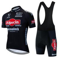 Tour De France Team Cycling Jersey Men's Short Sleeve Summer Shirt Breathable Quick Dry Outdoor Sportswear Mountain Clothing Set S