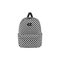 Vans Classic Checkerboard Logo Zip Backpack Unisex Backpacks Black White VN0A5KI1Y28 Black/White