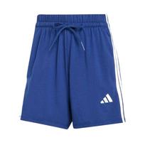 Adidas Women's Essentials 3 Stripes Cotton Shorts Dark Blue/White JD0913 XS blue