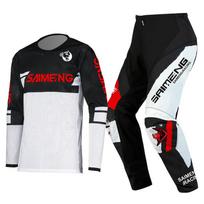 motocross gear set for kids Youth Jersey Pant Kits child green Motorcycle black 3 4 5 6 7 8 9 10 year Off-road suit blue orange Enduro cross boy girl M-22 black