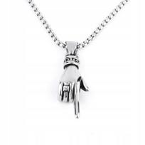 Necklace Silver Steel Chain Hand Finger 374