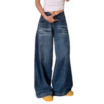 Women's High Waist Baggy Jeans Wide Leg Barrel Pants Vintage Washed Denim Trousers Casual Fall Outfit For All Body Shapes XS